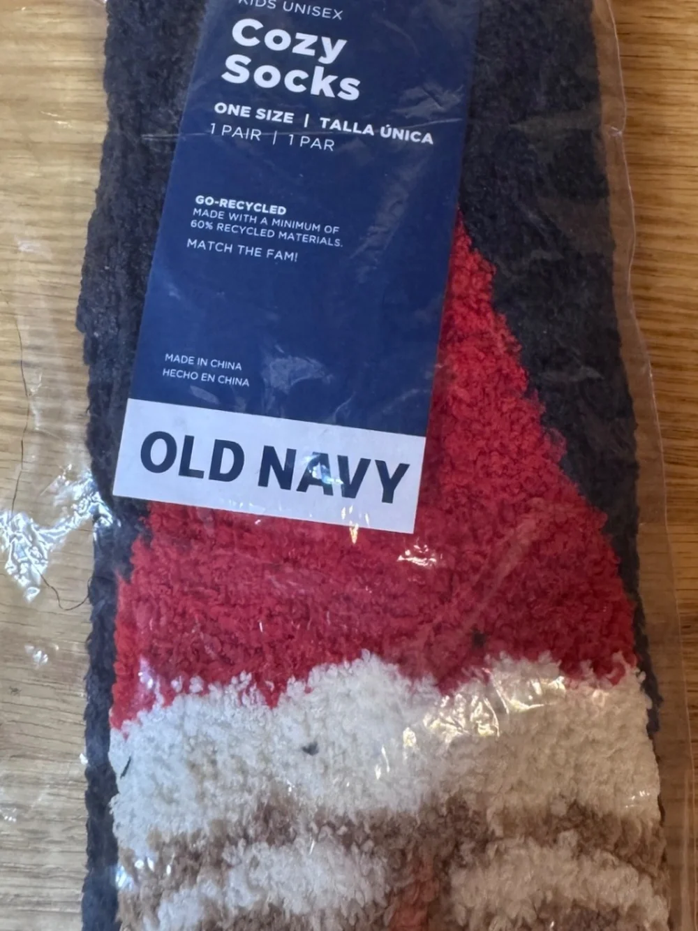 Old Navy Kids One Size Gender-Neutral Matching Holiday Santa Cozy Socks NWT